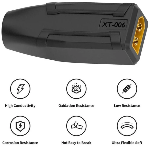 Alt view image 6 of 7 - AJMRTC XT60 Male to DC 7.9x5.4mm Female Adapter, SC100 Protocol Fast Charging Connector for RC Lipo Battery, Quadcopter, Multicopter, Aeromodelling