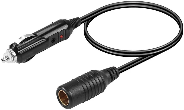 Main image of AJMRTC Car Cigarette Lighter Plug to DIN Hella Socket Converter Cable, 12V 24V Vehicle Power Adapter Cord for Motorcycle, RV, Truck, Hella Standard Devices