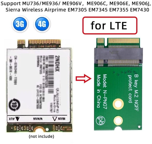 Alt view image 2 of 7 - AJMRTC NGFF M.2 B-Key Male to Female Extension Adapter, 22x30mm 2230 to 22x42mm 2242 Size Converter for 2230 SSD, WWAN LTE 4G/5G Modem Card, Laptop Mini PC