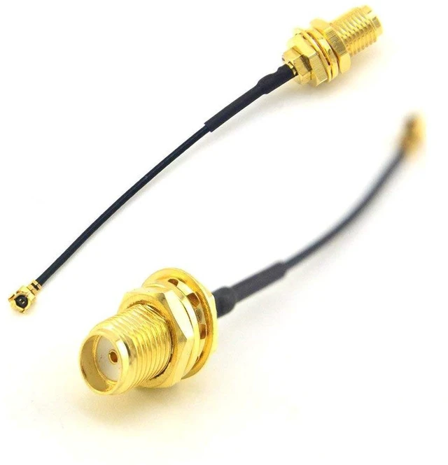 Alt view image 4 of 5 - AJMRTC 5 Pack U.FL-4 to SMA Female Pigtail Antenna Cable, 6 Inch Low Loss WiFi Coaxial Jumper Wire, RF Extension Cord for Wireless Router, WiFi Card, FPV, Bluetooth and Wireless Module