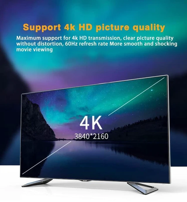 Alt view image 7 of 7 - AJMRTC 2 Pack HDMI Male to Female Straight Adapter, 4K 8K High Resolution Fully Shielded HDMI Extension Connector, Stable Signal Converter for HDMI Cable, Monitor, TV, Projector, Graphics Card