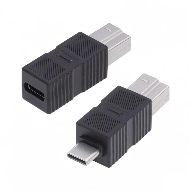 Main image of AJMRTC 2 Pack USB 3.0 Type C Male & Female to USB 3.0 B Male Adapter, High Speed Converter Connector, for External Hard Disk, SSD, Printer, Camera, Scanner, Data Sync Transfer