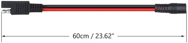 Alt view image 4 of 6 - AJMRTC 60cm 14AWG DC 5.5x2.1mm Female to SAE 2 Pin Quick Disconnect Wire Harness, Heavy Gauge DC Power Cable, SAE to DC Barrel Cord for Solar Panel, Battery Pack, RV, Portable Power Station