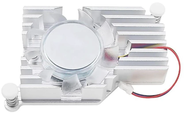 Alt view image 6 of 6 - AJMRTC Raspberry Pi 5 Active Cooler, Aluminum Radiator with PWM Blower Fan & Thermal Tapes, Cooling Heatsink Compatible with Raspberry Pi 5 Model 5B, Low Noise Thermal Solution for AI, Media Server