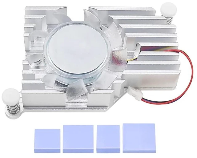 Alt view image 3 of 6 - AJMRTC Raspberry Pi 5 Active Cooler, Aluminum Radiator with PWM Blower Fan & Thermal Tapes, Cooling Heatsink Compatible with Raspberry Pi 5 Model 5B, Low Noise Thermal Solution for AI, Media Server