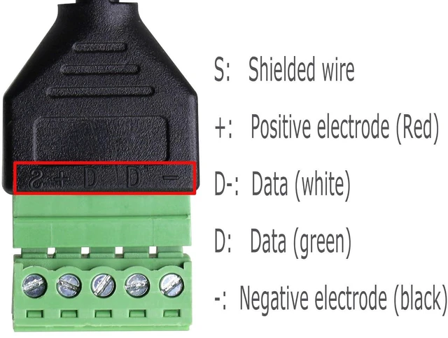 Alt view image 2 of 7 - AJMRTC 1FT Micro USB Male to 5-Pin Screw Terminal Female Solderless Cable, Power Charging & Data Transfer Wire, Micro USB to Terminal Block Adapter Cord for DIY Electronics, MCU, Sensor Projects