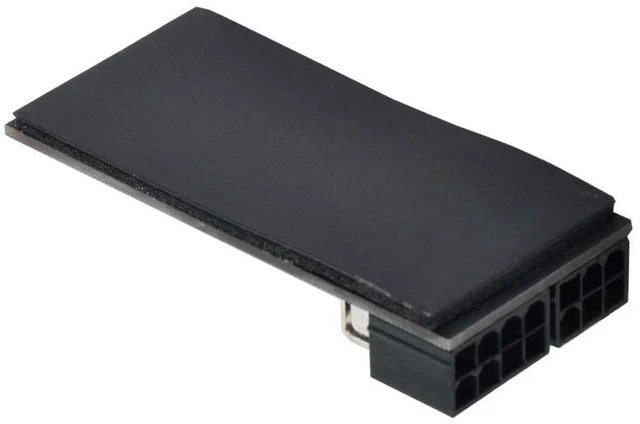 Alt view image 3 of 6 - AJMRTC CY Dual ATX 8Pin Female to 6+8Pin Male 180 Degree Angled GPU Power Adapter, Angled Graphics Card Power Connector Converter, Space-Saving 180° Bend Design for Desktop PC GPU Installation
