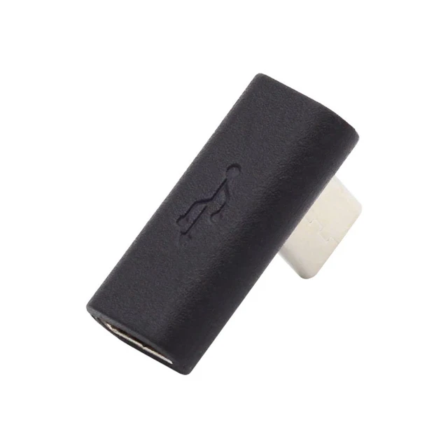Alt view image 2 of 6 - AJMRTC USB 3.1 Type-C Male to Female 90 Degree Angled Extension Adapter, Right Angle USB-C Extender Connector, Space-Saving L-Shaped Plug for Laptop, Tablet, Smartphone, USB-C Peripherals