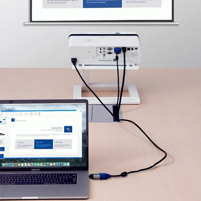 Alt view image 2 of 7 - AJMRTC USB-C to DisplayPort Adapter, Type-C to DP Video Converter, Supports 4K@60Hz Resolution, USB C Source to DP Monitor Connector for Laptop, Tablet, Smartphone, External Display Extension