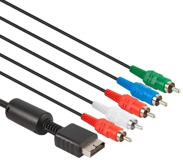 Main image of AJMRTC 6Ft Component HD AV Cable, 480p High Definition EDTV Video Audio Cord, 5 RCA Male Connector Component Cable Compatible with PS2, PS3, Xbox, DVD Player, Game Console, HDTV Monitor Display
