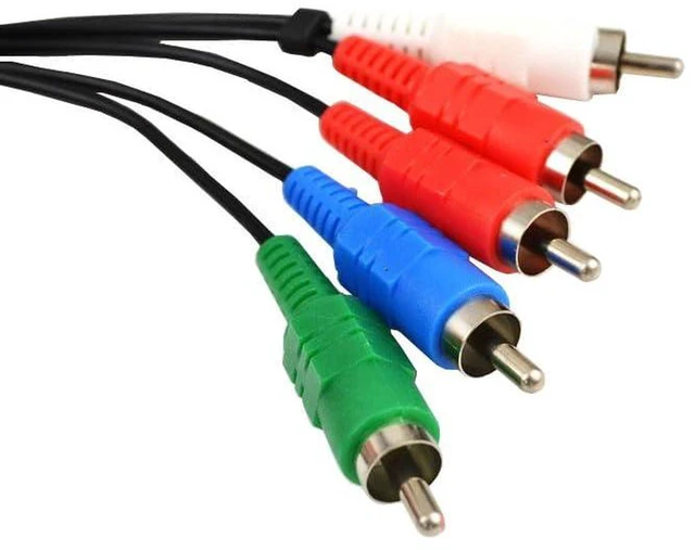 Alt view image 6 of 6 - AJMRTC 6Ft Component HD AV Cable, 480p High Definition EDTV Video Audio Cord, 5 RCA Male Connector Component Cable Compatible with PS2, PS3, Xbox, DVD Player, Game Console, HDTV Monitor Display