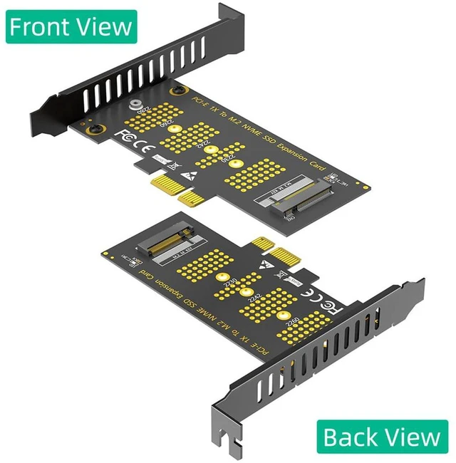 Alt view image 6 of 7 - AJMRTC Upgraded M.2 NGFF NVMe SSD to PCIe 3.0 X1 Adapter Card, M-Key NVMe Converter Supports 2230, 2242, 2260, 2280 SSD, Fits PCIe X1 X4 X8 X16 Desktop Slots, Low Bandwidth Storage Expansion for PCs