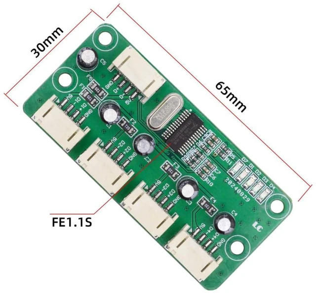 Alt view image 5 of 7 - AJMRTC 4 Port USB 2.0 Hub, 2.0mm Pitch 4Pin 1 to 4 Splitter Expansion Adapter, 480Mbps USB Port Multiplier for Motherboard Header, Laptop, Flash Drive, Keyboard, Mouse, Internal USB Header Splitter