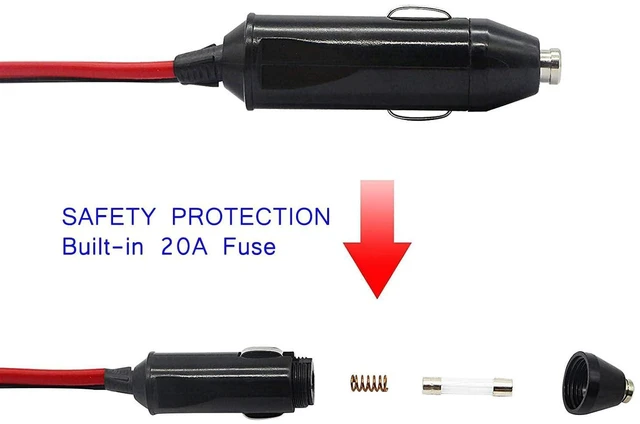 Alt view image 7 of 7 - AJMRTC 1 to 3 Car Cigarette Lighter Splitter, 12V / 24V 3-Way Power Socket Adapter, Multi Outlet Car Charger Splitter for Vehicle GPS, Dash Cam, Air Pump, Car Refrigerator, Mobile Device Charging