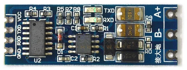 Alt view image 3 of 4 - AJMRTC 5Pcs TTL to RS485 Serial Converter Module, Hardware Auto Flow Control UART Level Mutual Conversion Adapter, Half Duplex RS485 to TTL UART Board for Arduino, PLC, Industrial Sensor Modbus Commun