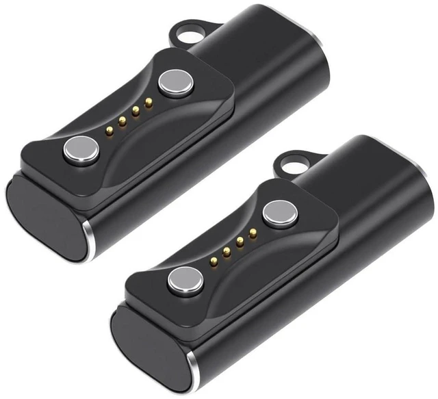 Main image of AJMRTC 2Pcs Magnetic USB Type-C Charging Adapter, 2 Pin Smart Watch Charger Connector, Replacement Magnetic Charge Adapter Compatible with Polar Vantage V3, M3, Pacer Pro, IGNITE3, Grit X2 Sports Watc