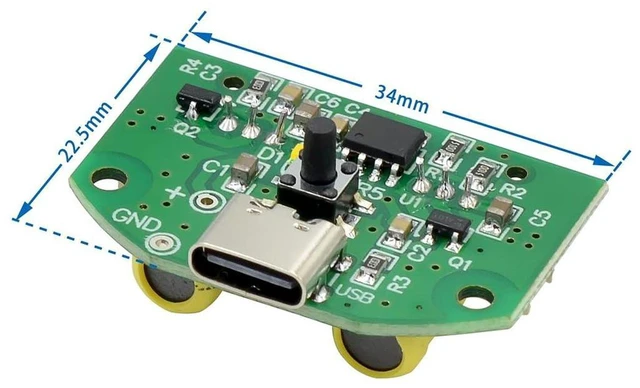 Alt view image 3 of 7 - AJMRTC USB Type-C Double Nozzle Mist Maker DIY Kit, Ultrasonic Air Humidifier Module, Portable Moisture Spray Fogger Kit with Dual Spray Head for Indoor Plant, Desk, Small Greenhouse, Electronic DIY