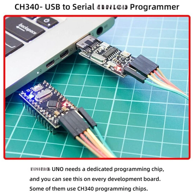 Alt view image 3 of 7 - AJMRTC USB Type-C to TTL Serial Programmer Adapter, 5V / 3.3V Switchable Logic Level UART Converter Module, with PWR TXD RXD LED Indicator, for STM32, ESP32, Arduino, MCU Debug and Firmware Upload
