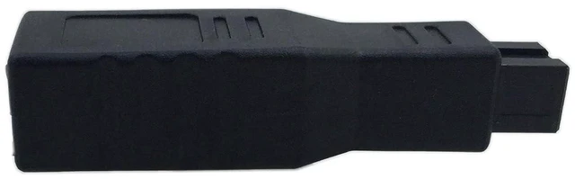 Alt view image 5 of 6 - AJMRTC IEEE 1394 FireWire 400 6Pin Type A Female to FireWire 800 9Pin Type B Male Adapter, High Speed FireWire Data Transfer Converter, Plug and Play for Digital Camera, Camcorder, External HDD, Audio