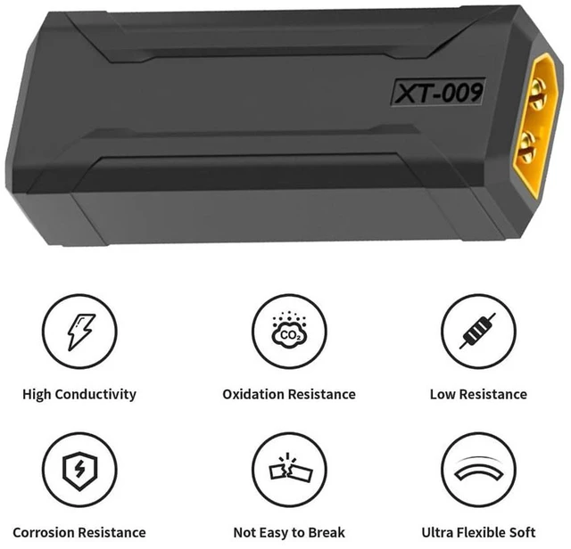 Alt view image 4 of 7 - AJMRTC XT60 Male to XT60 Male Fast Charging Adapter with SC100 Protocol, High Current RC LiPo Battery Connector Converter Plug, for Quadcopter, Multicopter, FPV Drone, Aeromodelling Battery Charging