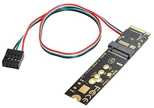 Alt view image 7 of 7 - AJMRTC M.2 NGFF A/E Key WiFi Bluetooth Card to M.2 Key M NVMe SSD Slot Adapter, WiFi 6 Converter for Intel AX200 AX210, Bluetooth 5.1, 2230 Module, Desktop Motherboard Wireless Upgrade