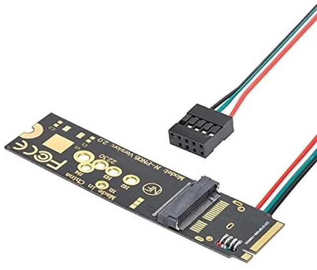 Alt view image 3 of 7 - AJMRTC M.2 NGFF A/E Key WiFi Bluetooth Card to M.2 Key M NVMe SSD Slot Adapter, WiFi 6 Converter for Intel AX200 AX210, Bluetooth 5.1, 2230 Module, Desktop Motherboard Wireless Upgrade