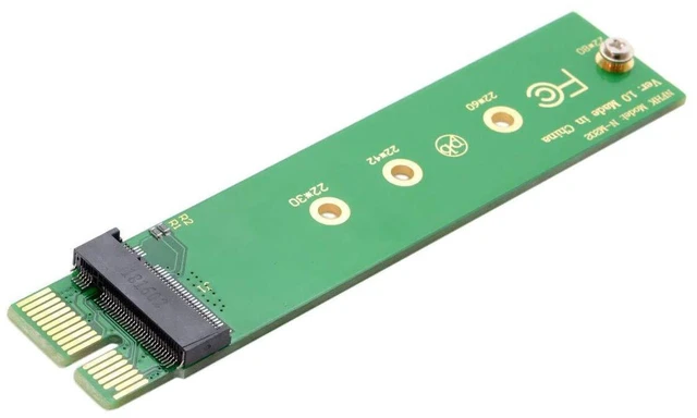Alt view image 2 of 7 - AJMRTC M.2 M-Key NVMe AHCI SSD to PCIe 3.0 x1 Vertical Adapter, Converter for XP941 SM951 PM951 960 EVO, Desktop Motherboard Storage Expansion