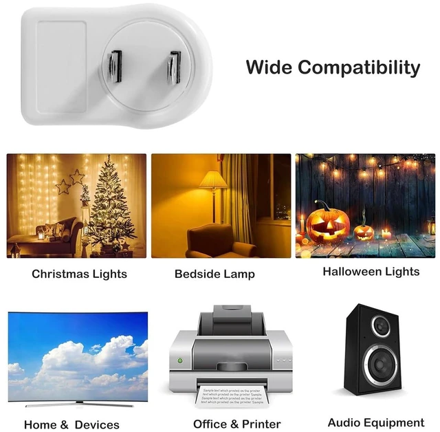 Alt view image 3 of 7 - AJMRTC NEMA 1-15P 2-Prong Power Extension Adapter, 90 Degree Angled Outlet Saver, 1 Input to 2 Outlets, Up / Down Direction, US AC Wall Plug Splitter for Home Office