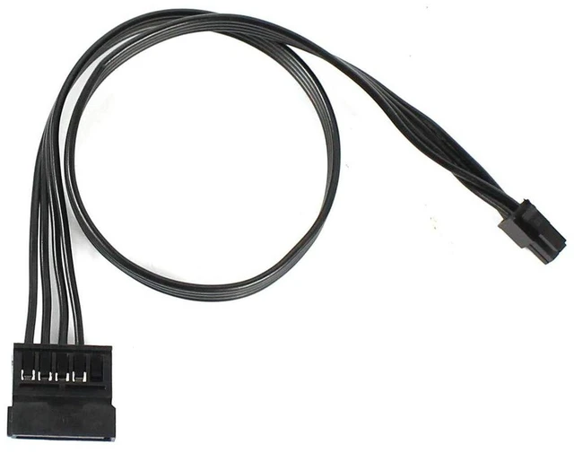 Main image of AJMRTC 40cm ATX Mini 4 Pin to SATA Power Cable, 4P to 2 SATA SSD Power Cord for Lenovo M410 M415 M425 B415 M610 M710 M4200R Motherboard, Type 3 Custom PSU Wiring
