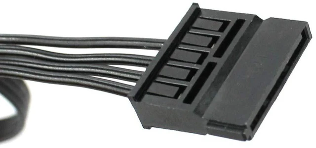 Alt view image 6 of 6 - AJMRTC 40cm ATX Mini 4 Pin to SATA Power Cable, 4P to 2 SATA SSD Power Cord for Lenovo M410 M415 M425 B415 M610 M710 M4200R Motherboard, Type 3 Custom PSU Wiring