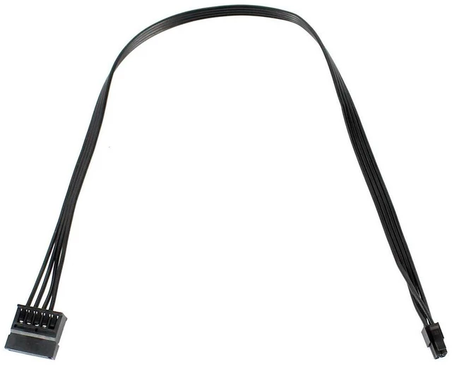 Alt view image 2 of 6 - AJMRTC 40cm ATX Mini 4 Pin to SATA Power Cable, 4P to 2 SATA SSD Power Cord for Lenovo M410 M415 M425 B415 M610 M710 M4200R Motherboard, Type 3 Custom PSU Wiring