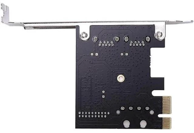 Alt view image 6 of 6 - AJMRTC PCI-E USB 3.0 Expansion Card, 2 Port 5Gbps PCI Express Adapter with 3.5" Floppy Power Connector for Desktop PC, USB3.0 Add-on Controller Card