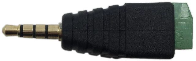 Alt view image 2 of 7 - AJMRTC 3.5mm 4 Pole TRRS Male to 4 Screw Terminal Female Adapter, Stereo Audio Video Breakout Connector for Microphone Headphone CCTV Intercom Wiring