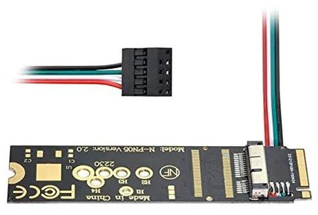 Alt view image 5 of 7 - AJMRTC WiFi Card to M.2 NGFF Key-M Adapter, For BCM94360CD BCM94360CS BCM943602CS BCM94360CS2 Wireless Card, NVMe M.2 Key-M Slot Converter