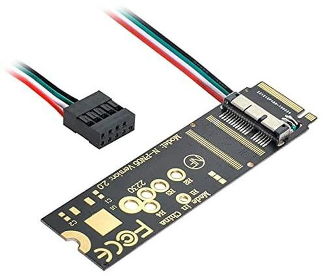Alt view image 6 of 7 - AJMRTC WiFi Card to M.2 NGFF Key-M Adapter, For BCM94360CD BCM94360CS BCM943602CS BCM94360CS2 Wireless Card, NVMe M.2 Key-M Slot Converter