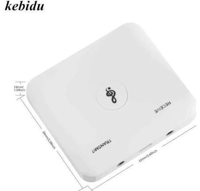 Alt view image 2 of 6 - AJMRTC 2 in 1 Bluetooth Audio Transmitter Receiver Adapter, Wireless 3.5mm AUX Audio Transceiver for TV, Headphone, Speaker, Car Stereo, PC