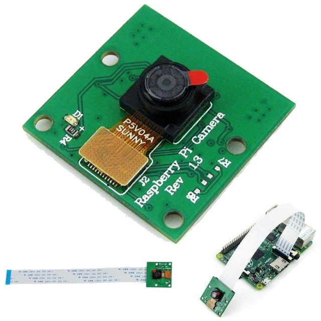 Main image of AJMRTC OV5647 5MP Camera Module, CSI MIPI Interface HD Video Webcam, Fixed Focus Lens, 2592×1944 Still Image, 1080P@30fps Video, Compatible with Raspberry Pi Model A, B, B+