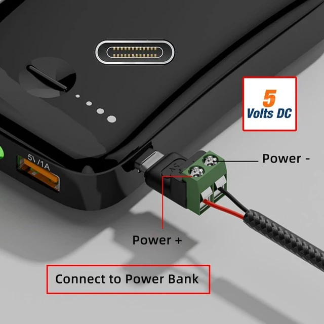 Alt view image 3 of 7 - AJMRTC 5 Pack USB C 2Pin Solderless Socket, 5V 3A Power Only Charging Connector Terminal Block, DIY Charging Port for Non-Smart Devices, Toys, Small Appliances