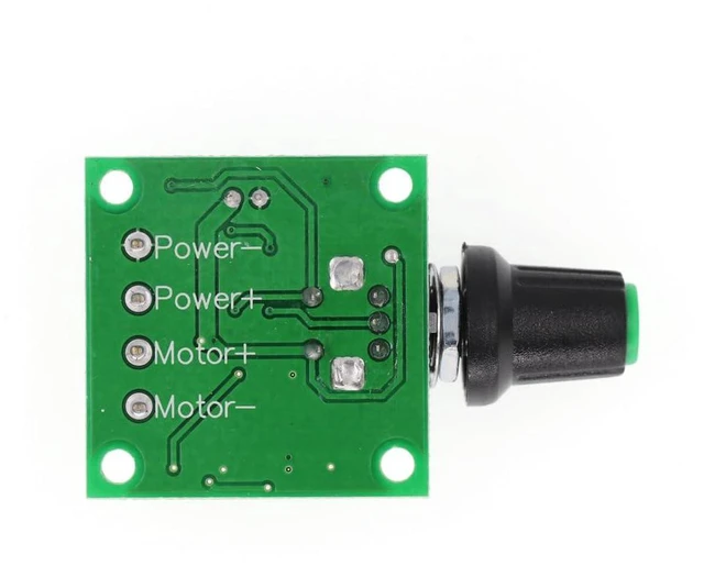Alt view image 2 of 4 - AJMRTC RR-PWM-15V Low Voltage DC PWM Motor Speed Controller, DC 1.8V 3V 5V 6V 12V, 2A Stepless Speed Regulator with Potentiometer, for Brushed DC Motor Fan Pump LED Dimming