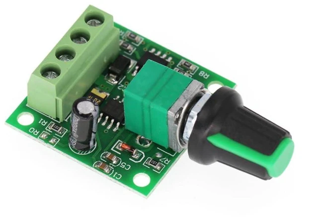 Alt view image 3 of 4 - AJMRTC RR-PWM-15V Low Voltage DC PWM Motor Speed Controller, DC 1.8V 3V 5V 6V 12V, 2A Stepless Speed Regulator with Potentiometer, for Brushed DC Motor Fan Pump LED Dimming