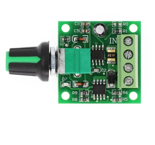Alt view image 4 of 4 - AJMRTC RR-PWM-15V Low Voltage DC PWM Motor Speed Controller, DC 1.8V 3V 5V 6V 12V, 2A Stepless Speed Regulator with Potentiometer, for Brushed DC Motor Fan Pump LED Dimming