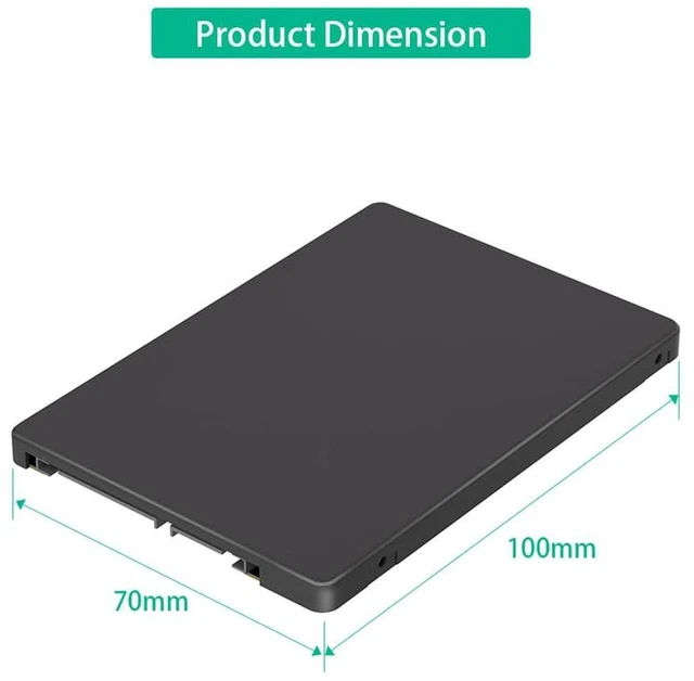 Alt view image 5 of 7 - AJMRTC 6Gbps M.2 NGFF B Key & mSATA SSD to 2.5 Inch SATA3 Adapter with Plastic Enclosure, Parallel PCB Version, Supports Full Size mSATA & M.2 SATA SSD