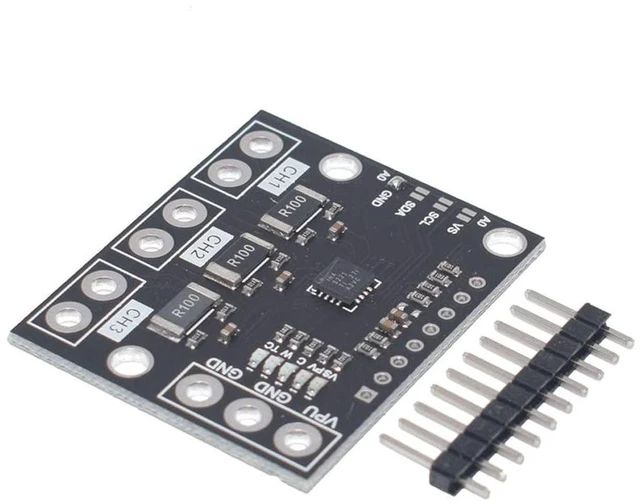 Alt view image 6 of 6 - AJMRTC 2 Pack INA3221 Triple Channel High-Side Voltage Current Power Monitor Module, I2C Interface, 0-26V Bus Voltage Measurement for Raspberry Pi, MCU Power Detection