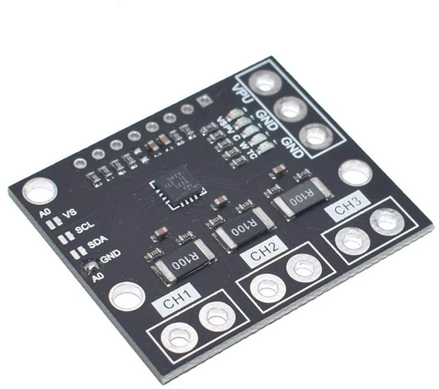Alt view image 3 of 6 - AJMRTC 2 Pack INA3221 Triple Channel High-Side Voltage Current Power Monitor Module, I2C Interface, 0-26V Bus Voltage Measurement for Raspberry Pi, MCU Power Detection