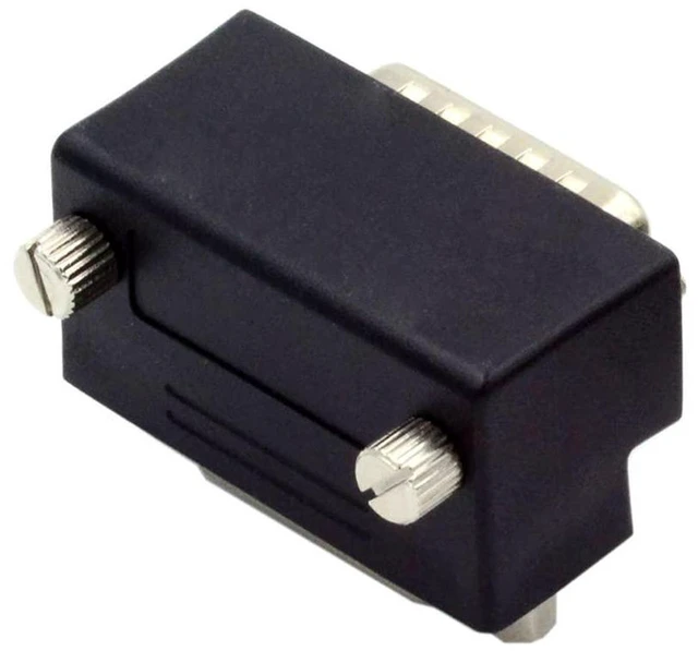 Alt view image 3 of 7 - AJMRTC 90 Degree Up Angled DSUB D-subminiature 15Pin Male to Female Extension Adapter, 2-Row DB15 Straight-Through Serial Corner Connector, Not for HDB15 VGA, for Industrial RS232 IO Servo Wiring
