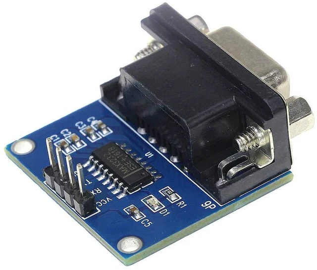 Alt view image 4 of 6 - AJMRTC 5Pcs MAX3232 RS232 to TTL Serial Converter Module, MAX232CSE UART Breakout Board, Bidirectional Level Converter for MCU Serial Debugging, Industrial Communication