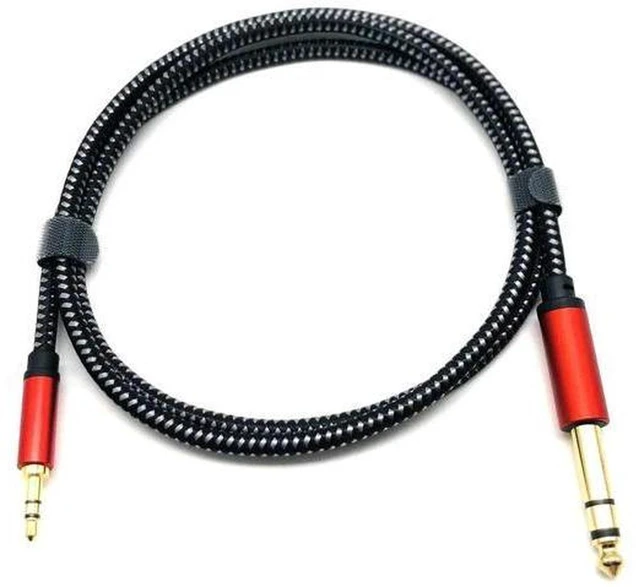 Main image of AJMRTC 3.5mm Round & 6.35mm 1/4 Inch Panel Mount Stereo Audio Mixer Amplifier Module, Dual Jack Low Noise Audio Preamp Board for Laptop PC Headset Speaker Sound Blending