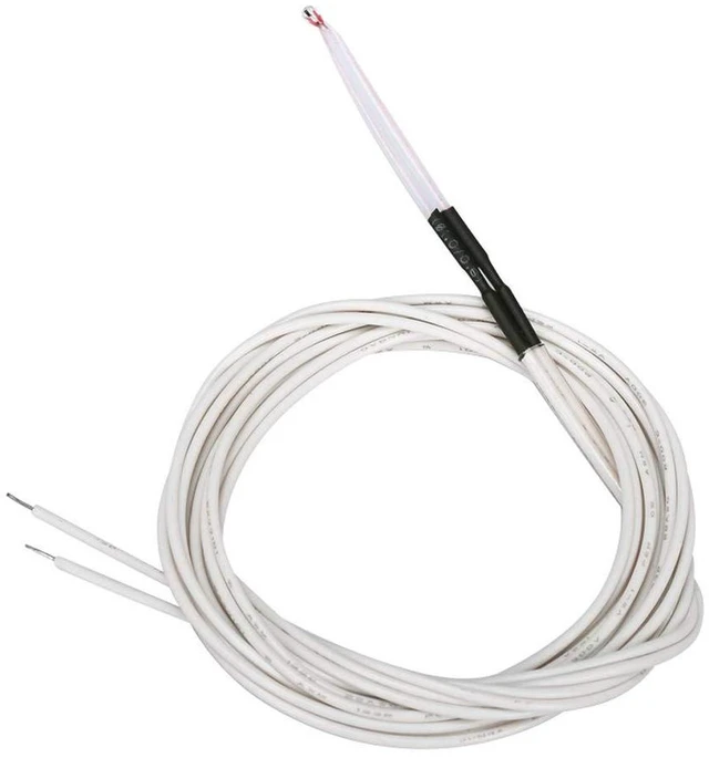 Alt view image 3 of 4 - AJMRTC 10Pcs 100K NTC 3950 Thermistor Sensor for 3D Printer, 1 Meter Cable, High Precision Temperature Probe for Hotend Heatbed Extruder Temperature Monitoring