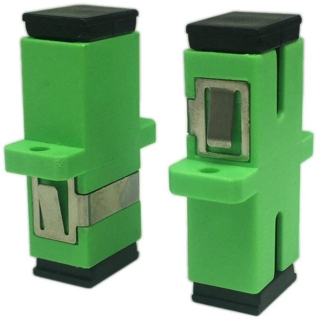Alt view image 2 of 7 - AJMRTC SC APC Simplex Fiber Optic Adapter, Female to Female Single Mode SC-SC Coupler Flange Connector for FTTH CATV Fiber Patch Panel Networking