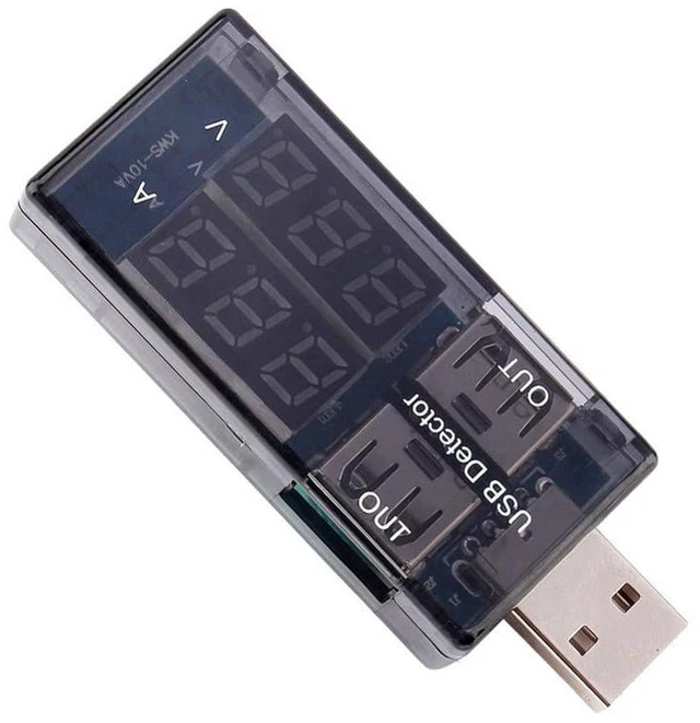 Alt view image 6 of 6 - AJMRTC USB Power Meter Tester, 3-9V 0-5A LCD Digital Multimeter, Voltage Current Capacity Power Monitor for USB Charger Cable Bank Load Testing